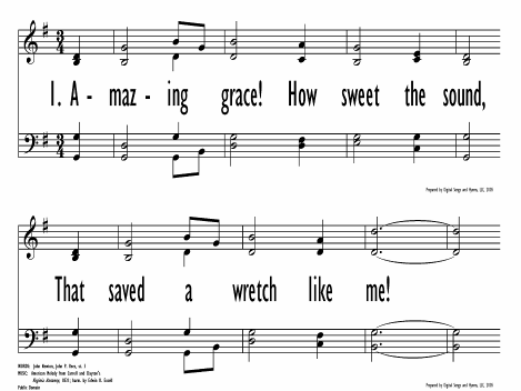 Amazing Grace How Sweet The Sound Baptist 1991 330 Hymnary Org